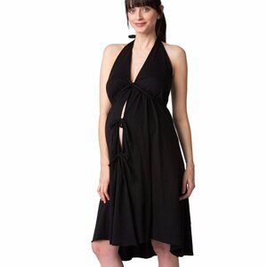 Pretty Pusher - Delivery Gown - BLACK PLUS SIZE
